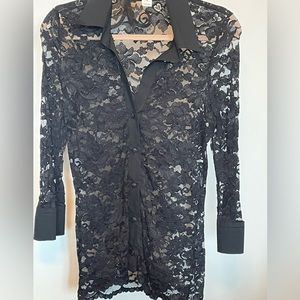 White House Black Market Lace Top